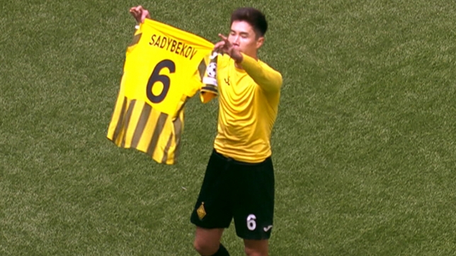 Adilet Sadybekov contre Bruges