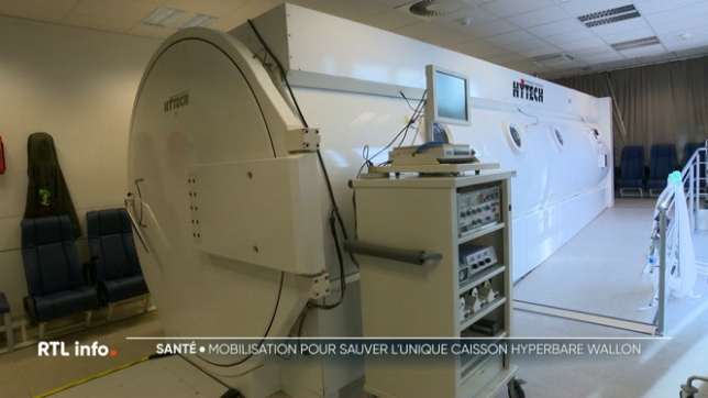 Les communes de la région tirent la sonnette d'alarme et appellent les autorités à sauver cet outil vital. En effet, le caisson est utilisé par 260 patients chaque année, dans divers cas de figure. Mais le service est menacé de fermeture pour des raisons budgétaires. Explications.