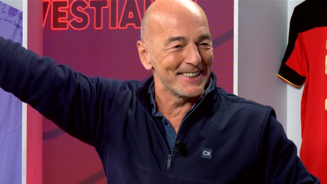 Marc Delire sur le plateau du Vestiaire.