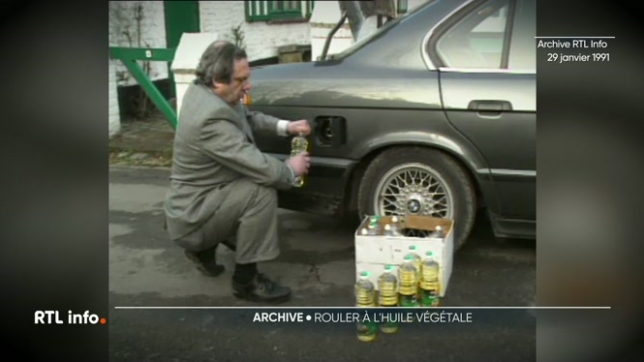 Notre archive du jour nous replonge en 1991, lorsqu'un habitant de Lasne avait mis au point un système permettant de faire rouler une voiture à l'huile végétale.