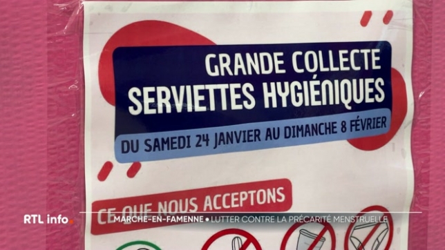 Du 24 janvier au 8 février, les Marchois sont invités à déposer des paquets de serviettes hygiéniques dans des boîtes roses disposées dans 12 centres de collecte. Une action concrète destinée à lutter contre la précarité menstruelle à laquelle font face de nombreuses femmes et jeunes filles.