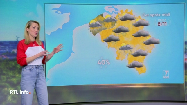 En plateau, Emilie Dupuis donne ses prévisions météo pour les prochaines heures et les prochains jours.