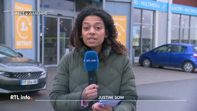En direct, Justine Sow explique que le magasin Krefelde Waremme est le seul qui fermera en Wallonie. L'entreprise, en restructuration, a décidé de fermer 5 magasins et de supprimer des postes.