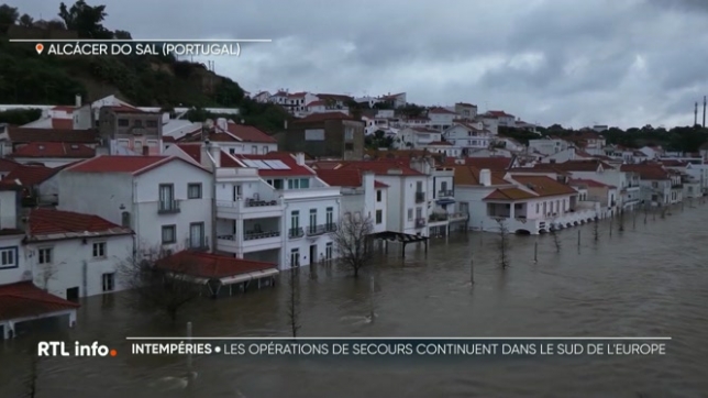 Les intempéries ont été dévastatrices en Espagne, au Portugal et au Maroc. Les autorités craignent des glissements de terrain. Des milliers de personnes ont dû être évacuées. Les vannes d'un barrage au Portugal ont dû être ouvertes.