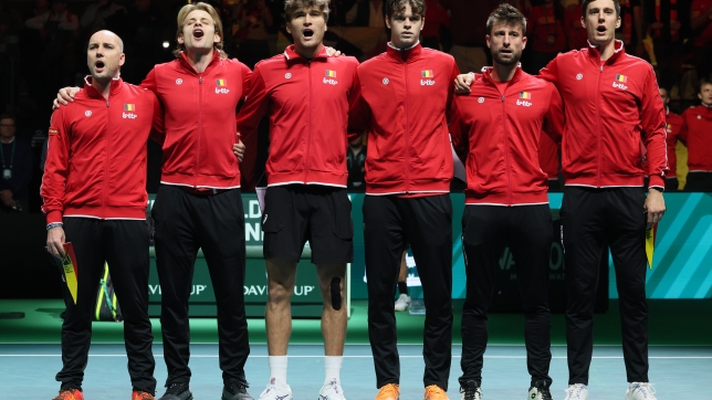 Équipe nationale belge de tennis lors du Final 8 de la Coupe Davis 2025