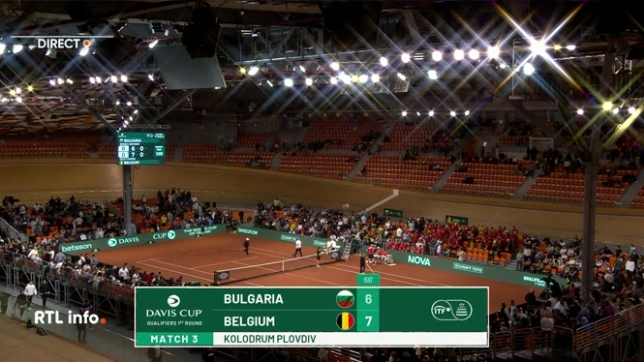 Suite du duel entre la Belgique et la Bulgarie, les Belges mènent 2-0 après leurs matches d'hier, il ne manque donc plus qu'une victoire à notre pays pour se qualifier pour le deuxième tour.