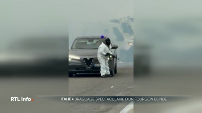 Un fourgon blindé a été attaqué sur une route reliant Brindisi à Lecce, dans le sud de l'Italie. Les malfaiteurs ont incendié un véhicule pour bloquer la circulation avant de passer à l'action. Aucun blessé n'est à déplorer mais plusieurs suspects sont toujours en fuite. Un scénario digne d'un film.