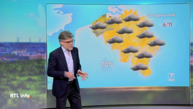 En plateau, Stephan van Bellinghen donne ses prévisions météo pour les prochaines heures et les prochains jours.