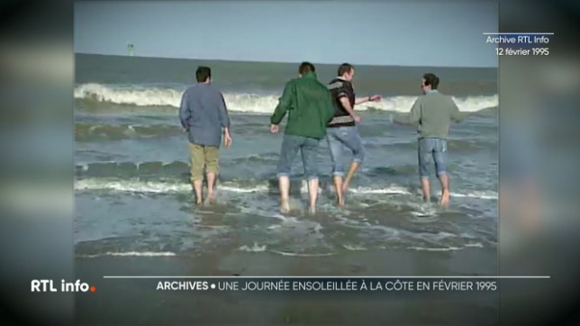 Nous allons passer une journée à la mer dans notre archive du jour avec quelques rayons de soleil le 12 février 1995.