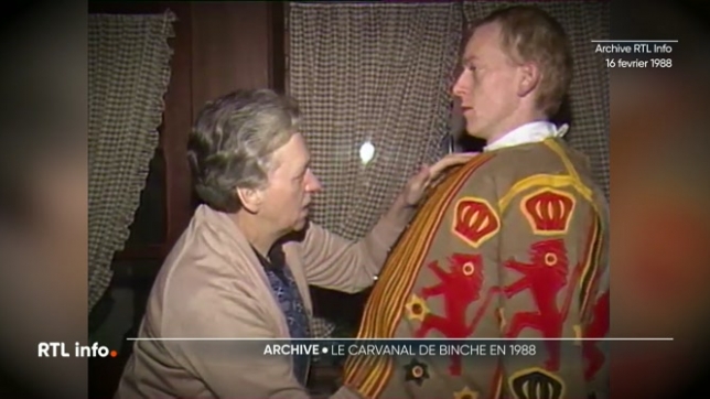 L'archive du jour nous ramène en 1988 où le 16 février, les préparatifs allaient bon train à Binche en vue du célèbre carnaval.