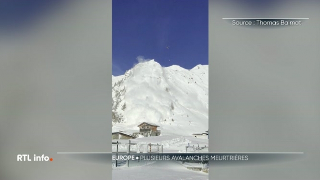 Alors que de nombreuses stations de ski d'Europe sont remplies de touristes, le risque d'avalanche est très important. Depuis trois jours, 10 skieurs, dont deux Belges, ont perdu la vie dans des avalanches.