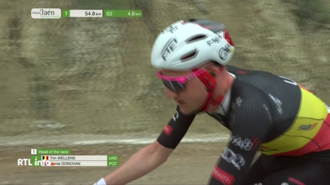 Le champion de Belgique (UAE Team Emirates - XRG) a brillé en solitaire sur la Clasica Jaén, la course cycliste espagnole de 154 km autour de la cité andalouse d'Ubeda.