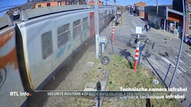 Il y a encore trop d'accidents, aux passages à niveau (même si les chiffres sont à la baisse). Ce sont des images qui posent pas mal de questions de sécurité. Infrabel tient donc à sensibiliser aux comportements imprudents et à rappeler les dangers, aux abords des passages à niveau.