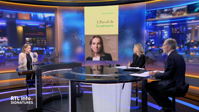 Chaque mercredi dans le RTL info 19h, une personnalité publique répond en direct aux questions de la rédaction. Myriam Spira, auteure de L'envol de la mémoire, était l'invitée de ce 18 février.