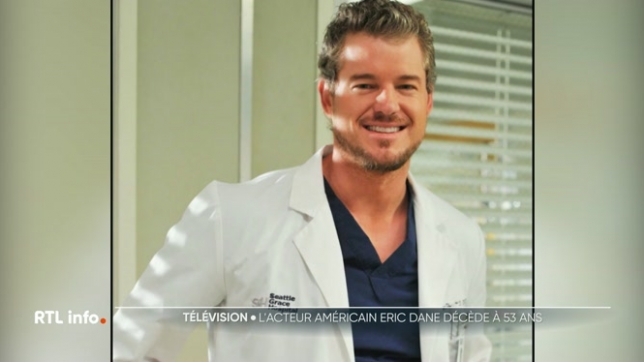 L'acteur américain Eric Dane, connu pour son rôle du Dr Mark Sloan dans « Grey's Anatomy », est décédé à 53 ans après un combat contre la sclérose latérale amyotrophique.