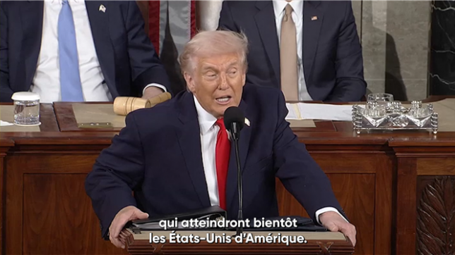 Donald Trump a accusé mardi l'Iran de concevoir des armes capables de frapper les Etats-Unis, affirmant toutefois lors de son discours de politique générale devant le Congrès qu'il privilégiait la voie diplomatique avec Téhéran.