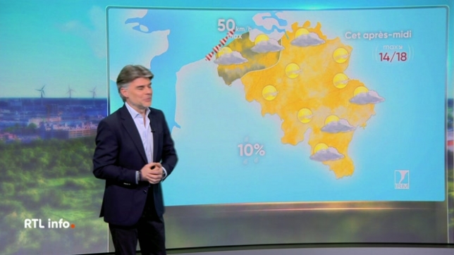 En plateau, Stephan van Bellinghen donne ses prévisions météo pour les prochaines heures et les prochains jours.