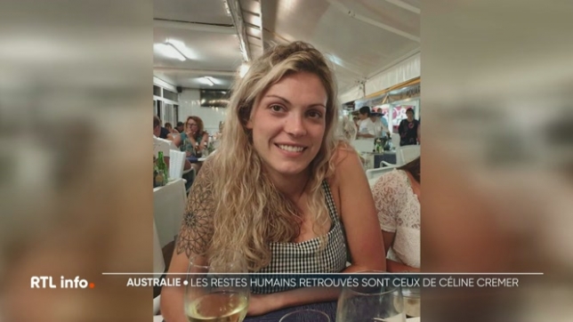 Céline Cremer était portée disparue depuis le 17 juin 2023. Les restes retrouvés en Australie il y a quelques semaines ont été analysés et sont bien ceux de la Liégeoise. C'est la fin d'une longue attente pour la famille de la femme de 31 ans.