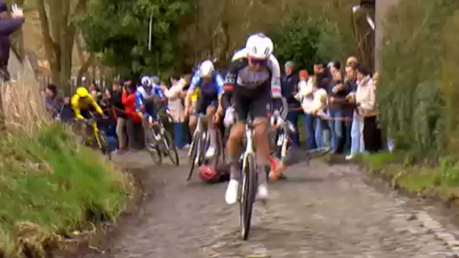 Mathieu van der Poel a sorti l’un des gestes du jour.