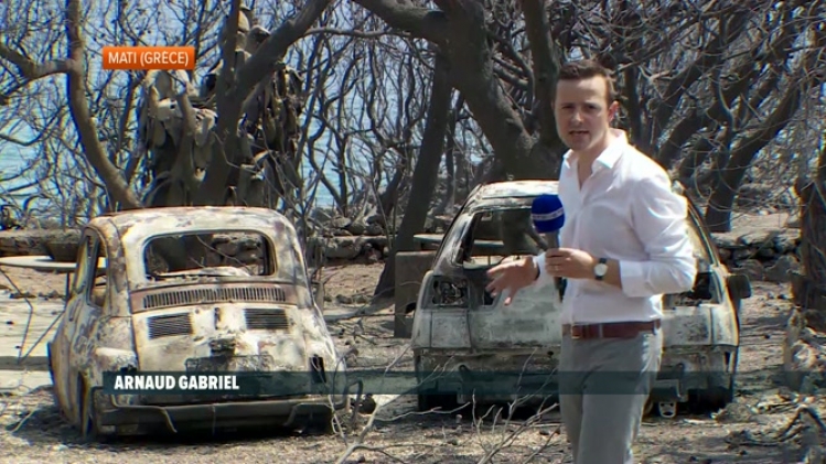 Mati, ville grecque défigurée par les incendies: Tout est détruit