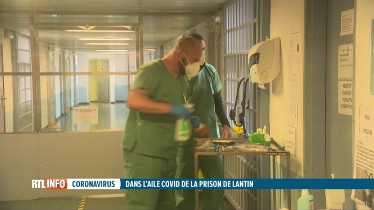 Vincent Van Quickenborn a visité l'aile Covid de la prison de Lantin