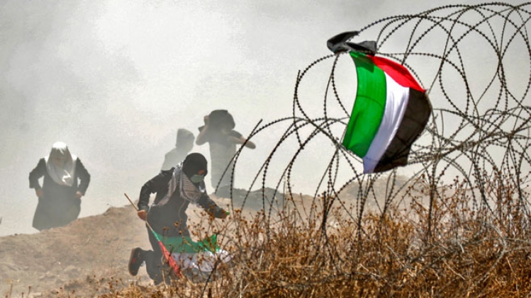 palestine-gaza-affrontements-drapeau