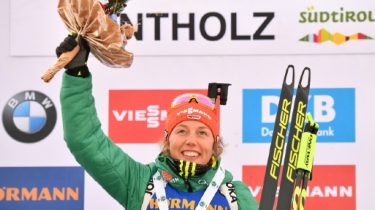 Biathlon: victoire de l'Allemande Laura Dahlmeier en poursuite