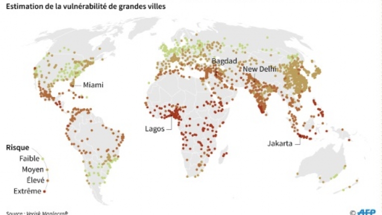 Climat: risque extrême pour deux tiers des villes africaines