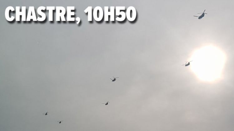 Gros bruits sourds dans le ciel et surprise: des hélicoptères de l'armée américaine en transit dans le ciel belge (photos)