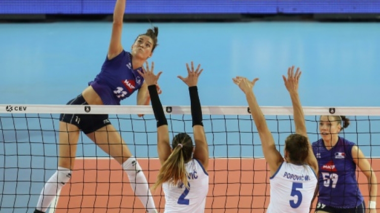 Euro-2019 de volley: les Françaises cèdent face aux Serbes en remportant un set
