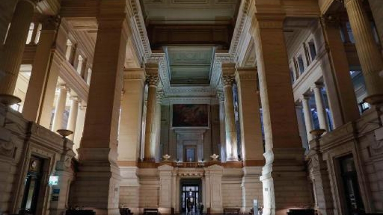 Salle d'audience du tribunal correctionnel néerlandophone de Bruxelles remplie