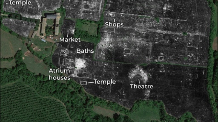 Un radar à pénétration de sol permet de voir une cité romaine enfouie