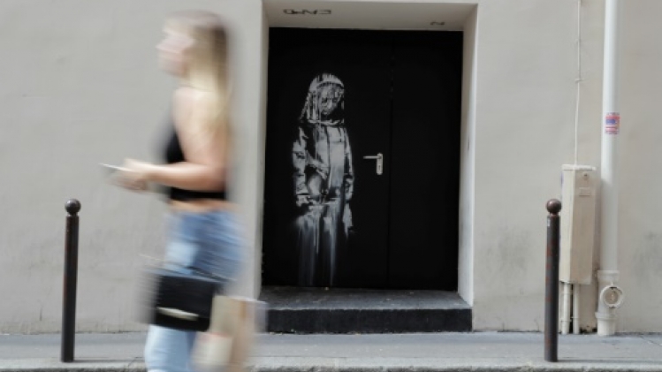 Une oeuvre attribuée à Banksy, volée au Bataclan à Paris, retrouvée en Italie