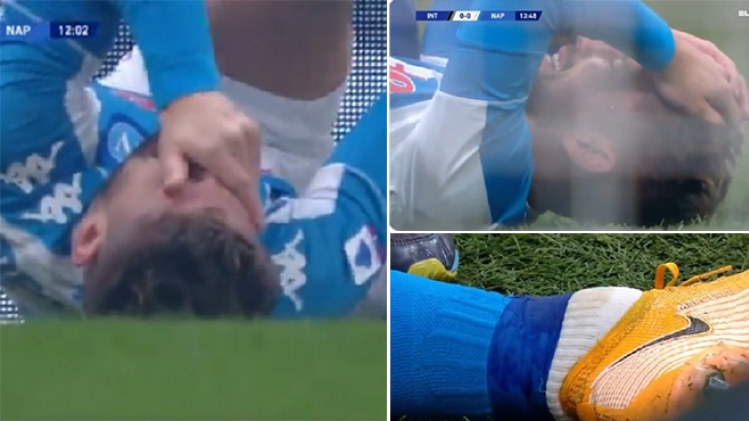 Dries Mertens se blesse à la cheville et quitte le terrain en larmes (vidéo)