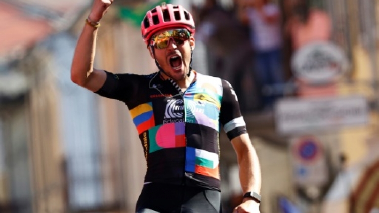 Tour d'Italie: l'Italien Bettiol vainqueur en solo de la 18e étape