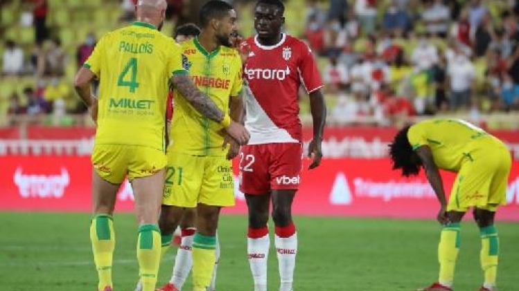 Les Belges à l'étranger - Nantes, avec Renaud Emond en fin de match, débute par un partage à l'AS Monaco