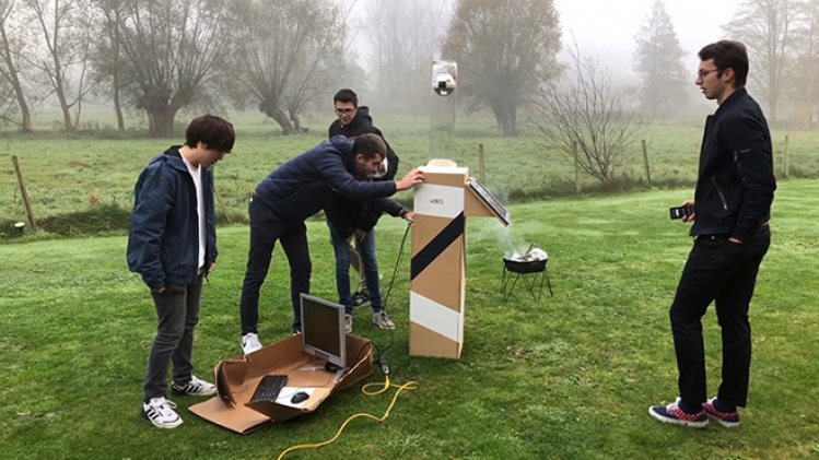 Huit étudiants de la Polytech de Mons conçoivent un détecteur d'incendie: il séduit déjà les industriels et agriculteurs