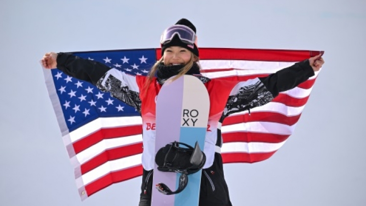 JO-2022: l'Américaine Chloe Kim reste la reine du half-pipe en snowboard