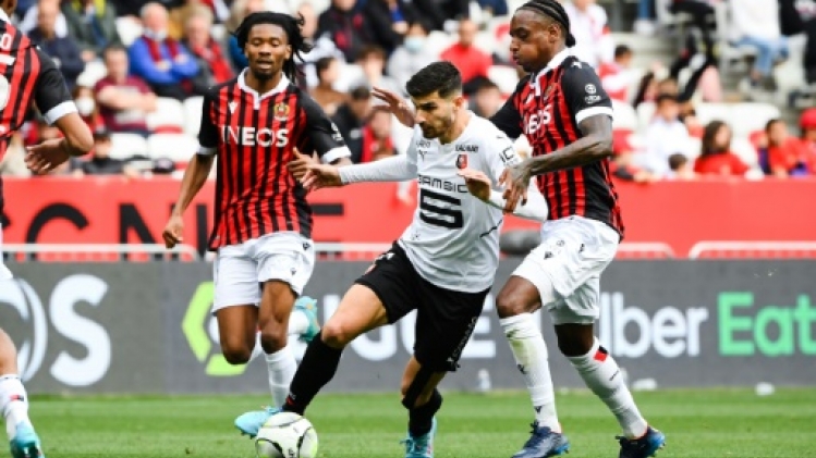 L1: Rennes assure le nul à Nice et consolide sa place sur le podium