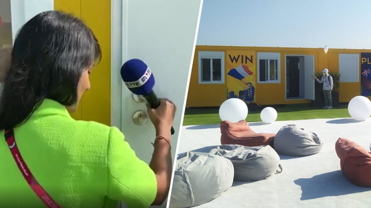 Des containers en guise de chambres d'hôtel et des fan zones en plein soleil: petite visite guidée d'un fan village au Qatar