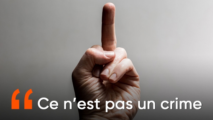 Au Québec, le doigt d'honneur devient un droit fondamental: C'est