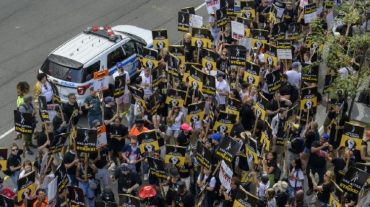 La lutte continue: manifestation unitaire à New York de professionnels du cinéma et de la télé