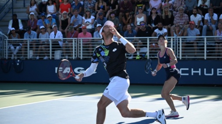 Sander Gillé éliminé au premier tour du double mixte