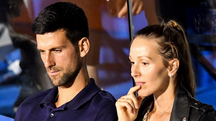 Novak Djokovic et sa femme