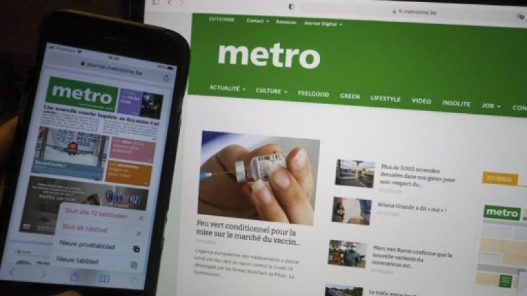 Le journal Metro cesse sa parution dès vendredi, annonce le Groupe Rossel