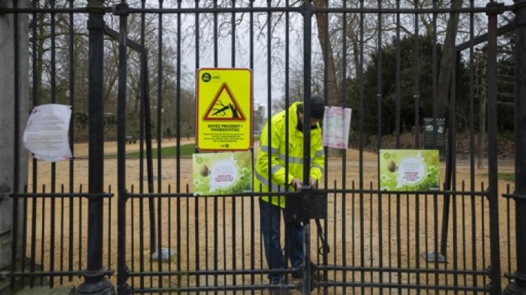 Les parcs et espaces verts régionaux fermés dès mercredi à Bruxelles