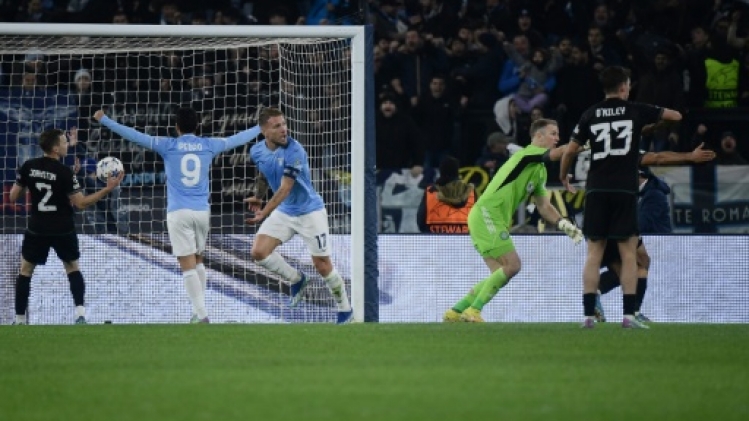 Ligue des champions: Immobile surgit, la Lazio en 8e de finale