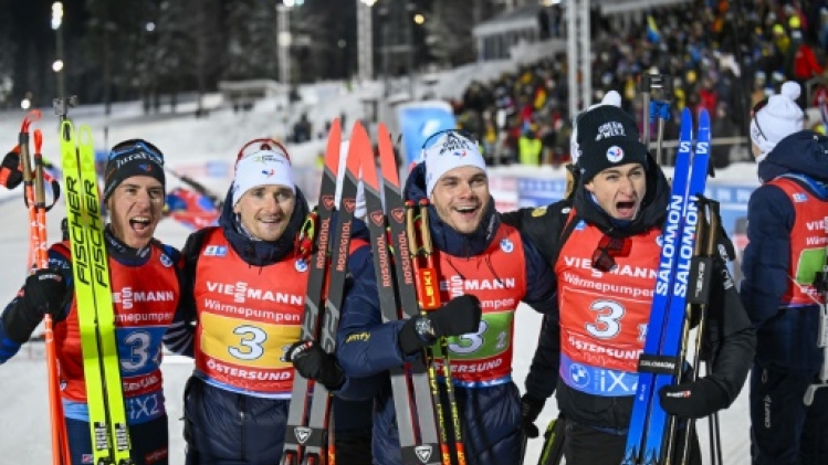 Biathlon: le relais bleu derrière la Norvège de Boe à Östersund