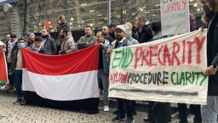 Quelque 70 demandeurs d'asile mobilisés pour dénoncer l'inhumanité du processus d'asile