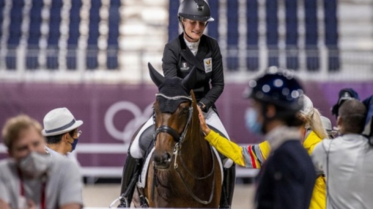 Lara de Liedekerke avec Hooney d'Arville, premier succès Belge dans un 5 étoiles